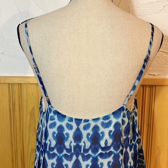 Show Me Your Mumu Blue & White Print Mini Dress Sz-XS - Picture 5 of 7
